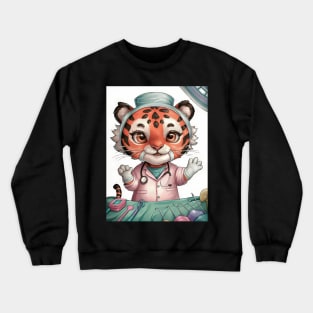 Cute Surgeon tiger Crewneck Sweatshirt